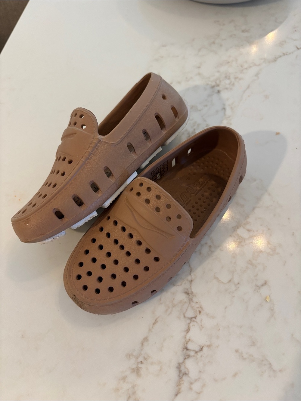 Kids Lightweight Slip-On floafers in Brown - Comfortable Everyday Shoes